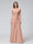 A-Line V-Neck Short Sleeves Chiffon Bridesmaid Dresses with Spaghetti Straps & Split Side