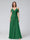 A-Line V-Neck Short Sleeves Chiffon Bridesmaid Dresses with Spaghetti Straps & Split Side