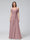 A-Line V-Neck Short Sleeves Chiffon Bridesmaid Dresses with Spaghetti Straps & Split Side