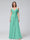 A-Line V-Neck Short Sleeves Chiffon Bridesmaid Dresses with Spaghetti Straps & Split Side