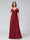 A-Line V-Neck Short Sleeves Chiffon Bridesmaid Dresses with Spaghetti Straps & Split Side