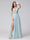 A-Line Spaghetti Straps V-Neck Sleeveless Long Chiffon Bridesmaid Dresses With Split Side