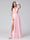 A-Line Spaghetti Straps V-Neck Sleeveless Long Chiffon Bridesmaid Dresses With Split Side