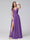 A-Line Spaghetti Straps V-Neck Sleeveless Long Chiffon Bridesmaid Dresses With Split Side