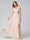 A-Line Off-the-Shoulder Sleeveless Ruched Long Chiffon Bridesmaid Dresses with Split Side