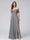 A-Line Off-the-Shoulder Sleeveless Ruched Long Chiffon Bridesmaid Dresses with Split Side