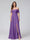 A-Line Off-the-Shoulder Sleeveless Ruched Long Chiffon Bridesmaid Dresses with Split Side