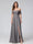A-Line Off-the-Shoulder Sleeveless Ruched Long Chiffon Bridesmaid Dresses with Split Side