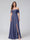 A-Line Off-the-Shoulder Sleeveless Ruched Long Chiffon Bridesmaid Dresses with Split Side