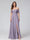 A-Line Off-the-Shoulder Sleeveless Ruched Long Chiffon Bridesmaid Dresses with Split Side