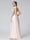 A-Line V-Neck Sleeveless Floor-Length Satin Bridesmaid Dresses With Pockets