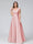 A-Line V-Neck Sleeveless Floor-Length Satin Bridesmaid Dresses With Pockets
