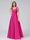 A-Line V-Neck Sleeveless Floor-Length Satin Bridesmaid Dresses With Pockets