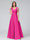 A-Line V-Neck Sleeveless Floor-Length Satin Bridesmaid Dresses With Pockets