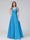 A-Line V-Neck Sleeveless Floor-Length Satin Bridesmaid Dresses With Pockets