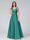 A-Line V-Neck Sleeveless Floor-Length Satin Bridesmaid Dresses With Pockets