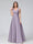 A-Line V-Neck Sleeveless Floor-Length Satin Bridesmaid Dresses With Pockets