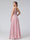 A-Line V-Neck Sleeveless Long Chiffon Dresses with Lace Appliques & Rhinestones