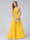 A-Line V-Neck Sleeveless Long Chiffon Dresses with Lace Appliques & Rhinestones