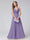 A-Line V-Neck Sleeveless Long Chiffon Dresses with Lace Appliques & Rhinestones