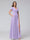 A-Line V-Neck Ruffles Short Sleeves Long Chiffon Dresses With Split Side & Pockets