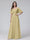 A-Line V-Neck Half Sleeves Long Chiffon Bridesmaid Dresses With Ruffles Pockets