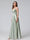 A-Line Sleeveless Long Silk Satin Bridesmaid Dresses with Pockets & Split Side