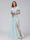 A-Line V-Neck Short Sleeves Long Chiffon Bridesmaid Dresses With Split Side