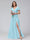 A-Line V-Neck Short Sleeves Long Chiffon Bridesmaid Dresses With Split Side