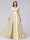 A-Line V-Neck Half Sleeves Applique Long Satin Bridesmaid Dresses With Split Side Pockets