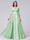 A-Line V-Neck Half Sleeves Applique Long Satin Bridesmaid Dresses With Split Side Pockets