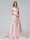A-Line Off-the-Shoulder Long Satin Evening Dresses with Split Side & Pockets