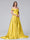 A-Line Off-the-Shoulder Long Satin Evening Dresses with Split Side & Pockets