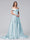 A-Line Off-the-Shoulder Long Satin Evening Dresses with Split Side & Pockets