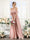 A-Line Spaghetti Straps Split Side Ruched Floor-Length Chiffon Bridesmaid Dresses