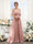 A-Line Spaghetti Straps Split Side Ruched Floor-Length Chiffon Bridesmaid Dresses