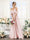 A-Line Spaghetti Straps Split Side Ruched Floor-Length Chiffon Bridesmaid Dresses