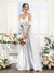 A-Line Spaghetti Straps Split Side Ruched Floor-Length Chiffon Bridesmaid Dresses