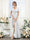 A-Line V-Neck Short Sleeves Split Side Ruched Floor-Length Chiffon Bridesmaid Dresses