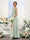 A-Line Halter Sleeveless Split Side Ruched Floor-Length Chiffon Bridesmaid Dresses