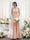 A-Line Halter Sleeveless Split Side Ruched Floor-Length Chiffon Bridesmaid Dresses