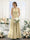 A-Line Halter Sleeveless Split Side Ruched Floor-Length Chiffon Bridesmaid Dresses