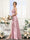 A-Line Spaghetti Straps Sleeveless Ruched Split Side Floor-Length Silk Satin Bridesmaid Dresses