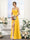 A-Line Spaghetti Straps Sleeveless Ruched Split Side Floor-Length Silk Satin Bridesmaid Dresses