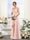 A-Line Spaghetti Straps Sleeveless Ruched Split Side Floor-Length Silk Satin Bridesmaid Dresses