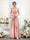 A-Line Spaghetti Straps Sleeveless Backless Split Side Floor-Length Chiffon Bridesmaid Dresses