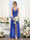 A-Line Spaghetti Straps Sleeveless Backless Split Side Floor-Length Chiffon Bridesmaid Dresses