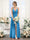 A-Line Spaghetti Straps Sleeveless Backless Split Side Floor-Length Chiffon Bridesmaid Dresses