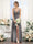 A-Line Spaghetti Straps Sleeveless Backless Split Side Floor-Length Chiffon Bridesmaid Dresses