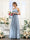 A-Line Halter Sleeveless Ruched Floor-Length Chiffon Bridesmaid Dresses